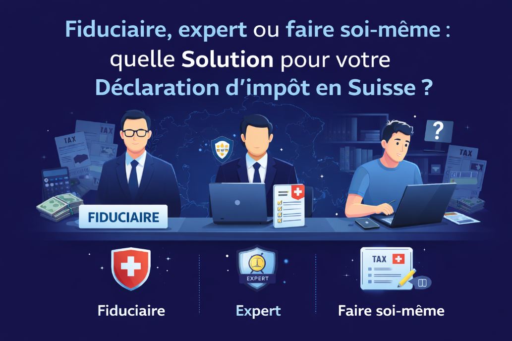 Fiduciaire, expert ou faire soi-même : quelle est la meilleure solution pour votre déclaration d'impôt Suisse?
